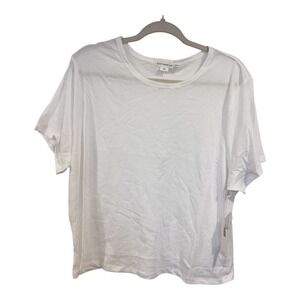 Good American Womens 4XL White Cotton Crew Neck Short Sleeve T-Shirt GT0503 NWT